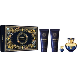 Versace Dylan Blue Gift Set EDP 100 ml + Shower Gel 100 ml + Body Lotion 100 ml + EDP 5 ml за жени - parfumi-shop - 146,69 лв