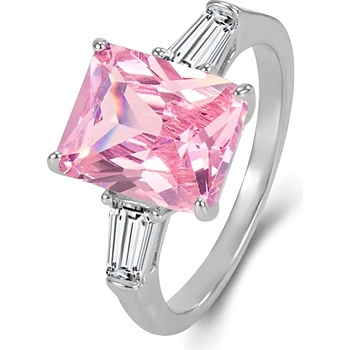 HARAHU Пръстен DI-29930 - Сребърен / Розов / 57mm KP29930 (DI-29930)