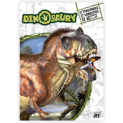 Jiri Models Omalovánky A4 Dinosaury a samolepky