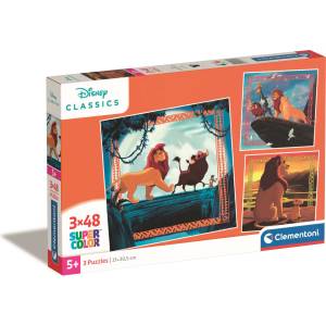 Clementoni - Puzzle 3x48 The Lion King - 40 - 99 piese