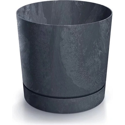 Prosperplast Květináč Tubo P Beton Effect Antracit 17,8 cm