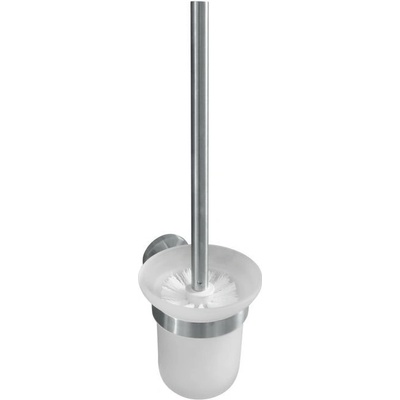 Bemeta Neo WC štětka 115 x 325 x 145 mm, nerez matný / mléčné sklo - 104113015