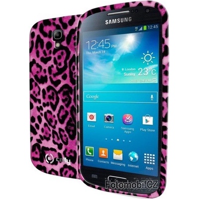 Pouzdro Celly Gelskin Animal Samsung i9195 Galaxy S4 Mini růžové