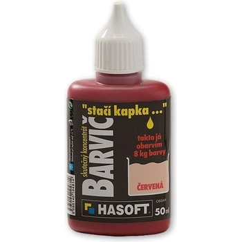 Hasoft Farbič 50 ml červená