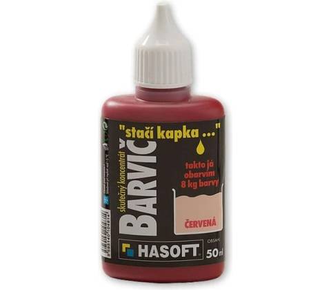 Hasoft Farbič 50 ml červená