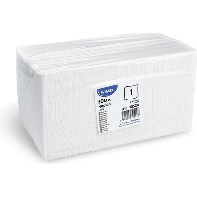 Wimex 70524 1V ubrousky bílé 500 ks 24x24cm