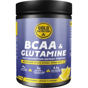 Gold Nutrition BCAA & Glutamine Powder [300 грама] Лимон