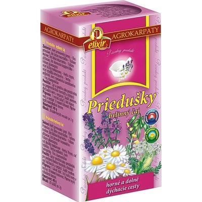 Agrokarpaty Prieduškový čaj prírodný produkt 20 x 2 g