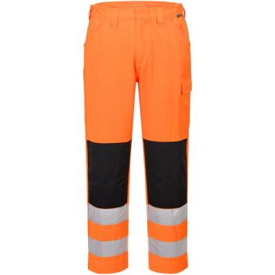 Portwest nohavice ES046 ES1 Essential Hi-Vis Work do pasu reflexní Oranžová