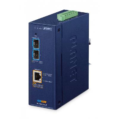 IP40 Industrial 2-Port мрежов медиен конвертор Син (IXT-900-2X1UP)