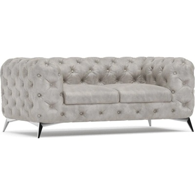 ROPEZ Светлосив кадифен диван 185 cm Chelsea - Ropez (Chelsea Sofa 2os. Primo 8804 Srebrne)