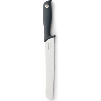 Brabantia Нож за хляб Brabantia Tasty+ 1001162, 20 см, Закалена стомана, Устойчив на надраскване и корозия, Тъмносив (1001162)
