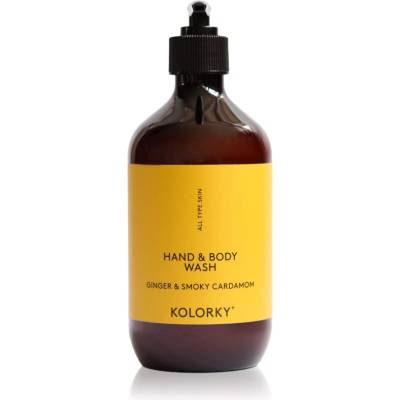 Kolorky Hand & Body Wash почистващ гел за ръце и тяло Ginger & Smoky Cardamom 490ml