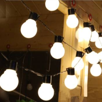 Image 1 of Външна светлинна линия 10 led крушки студено бяло за външна и вътрешна употреба, водоустойчивост ip44 К22