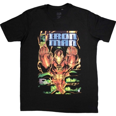 Tričko Iron Man Fist Comic Cover čierna