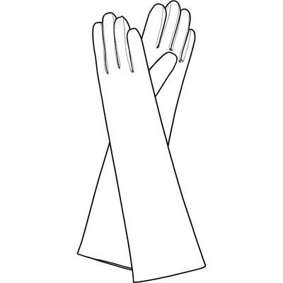 Kreibich Dámské dlouhé rukavice podšívka hedvábí bílá – Sleviste.cz