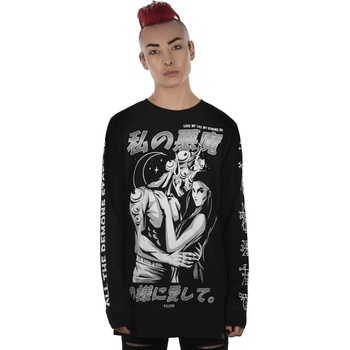 Image 1 of KILLSTAR Унисекс тениска с дълъг ръкав KILLSTAR - Demon Lover Long Sleeve Top - KSRA002262