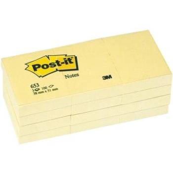 ЛИСТЧЕТА САМОЗАЛЕПВАЩИ 3М post-it 38x51 ЖЛТ 653