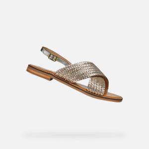 Geox Сребристи дамски сандали Geox Maddalusiac Geox | Srebaren | ЖЕНИ | 36