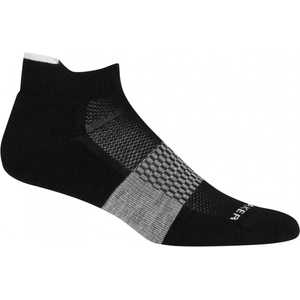 Icebreaker Мъжки спортни чорапи Icebreaker Multisport Light Micro Sports socks - Black / Snow / Metro Heather - размер 39-41, 5 (EU) (201-3323-0911)