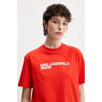 Karl Lagerfeld Jeans Памучна тениска Karl Lagerfeld Jeans (A1W17005)