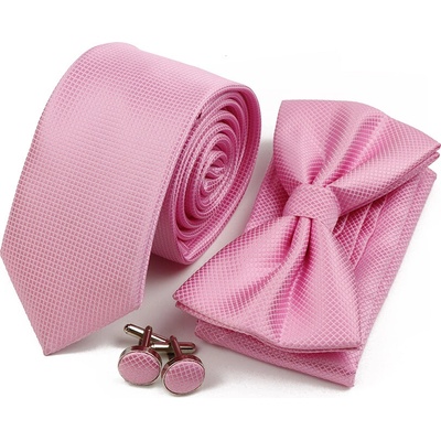 Decofashion tmavší set s kravatou starorůžový