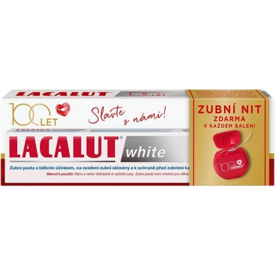 Lacalut White + zubní nit 75 ml
