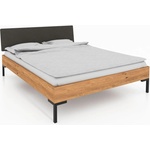 The Beds Дъбово двойно легло с тапицирана табла 140x200 cm Abises 1 - The Beds (LOZ2701-4024-2411)