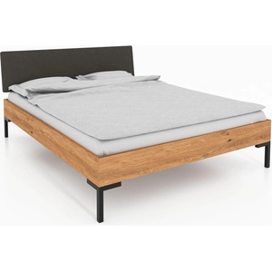 The Beds Дъбово двойно легло с тапицирана табла 140x200 cm Abises 1 - The Beds (LOZ2701-4024-2411)