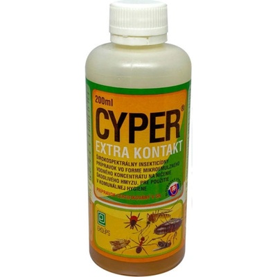 Cyper Extra kontrakt na komáre rôzne veľkosti 250 ml