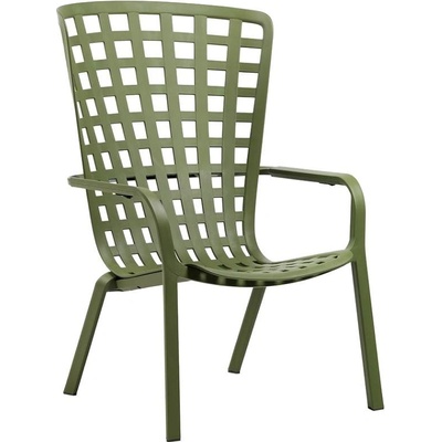 NARDI Folio Zelené plastové zahradní křeslo