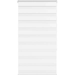 vidaXL Зеброва щора бял 70x150 см ширина на плата 65, 9 cm полиестер (4014749)