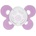 Chicco Силиконова залъгалка Chicco - Physio Comfort, Лилави сърца, 6-16 m (N0327)