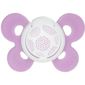 Chicco Силиконова залъгалка Chicco - Physio Comfort, Лилави сърца, 6-16 m (N0327)