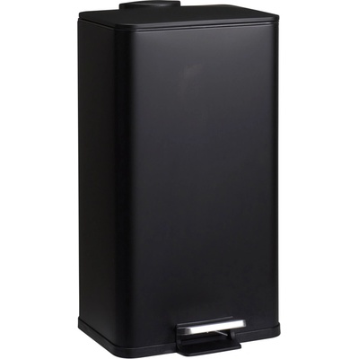 Bathroom Solutions Kovový odpadkový koš DELTA, černý, 30 l černá