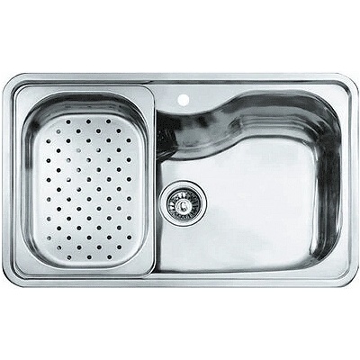 Teka Иноксова мивка за вграждане, гладка, за шкаф със светъл отвор 8BIG BOWL 80 1С (Bahia)0 см (М.539)