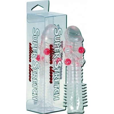 Пенис уголемител, стимулиращ и разтеглив, 13, 5см. - Super Stretch (SEVCR00953)