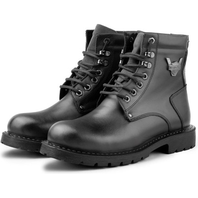 Ducavelli Мъжки боти от естествена кожа - Черни (1389_Черно)