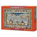 Castorland Puzzle 2000 pcs. Map of the world, 1639