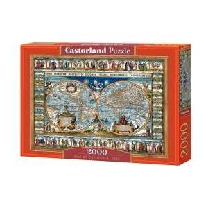 Castorland Puzzle 2000 pcs. Map of the world, 1639