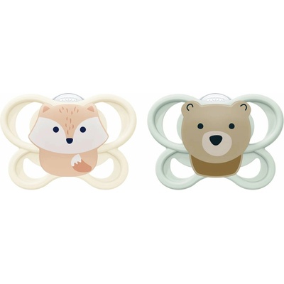 NUK Perfect Match AIR dudlík FOX/BEAR 0-2m 2ks