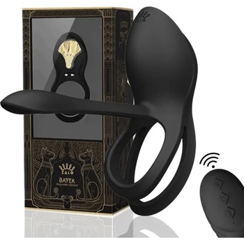 Image 1 of Вибриращ пенис пръстен, двойно стимулиращ - Zalo Bayek Black (D-234648)