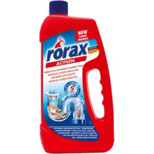 Rorax - Германия Rorax гел 1 л за канали за 5 минути - отпушване, почистване и обезмирисяване на канали и сифони (3545-950)