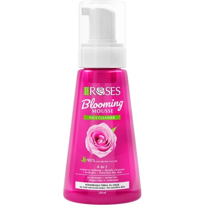 Nature of Agiva Roses Измиваща пяна за лице Blooming, 250 ml