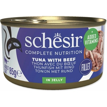 Schesir Cat tuniak a hovädzie v želé 85 g