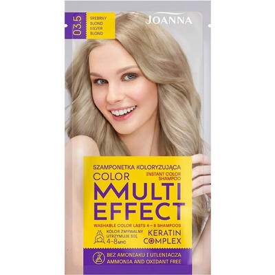 Joanna Multi Effect Color šampón 03.5 Silver Blonde 35 g