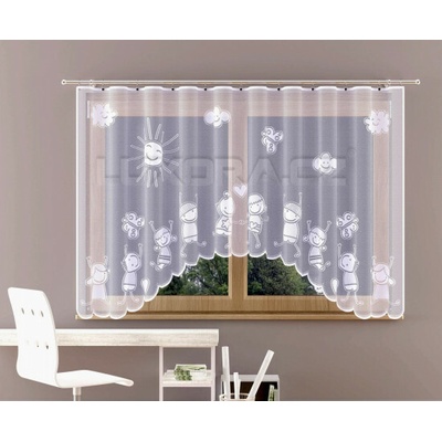 Dětská záclona KAMARÁDI - 150 x 300 cm