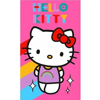 Carbotex Detský uterák Hello Kitty Rainbow 30 x 50 cm