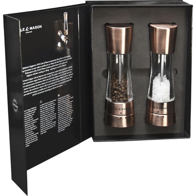 Cole & mason Комплект мелнички за сол и пипер DERWENT - 19 см. - с механизъм за прецизност - цвят мед (Cole-&-Mason-H-59418G)