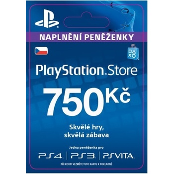 PlayStation dárková karta 750 Kč